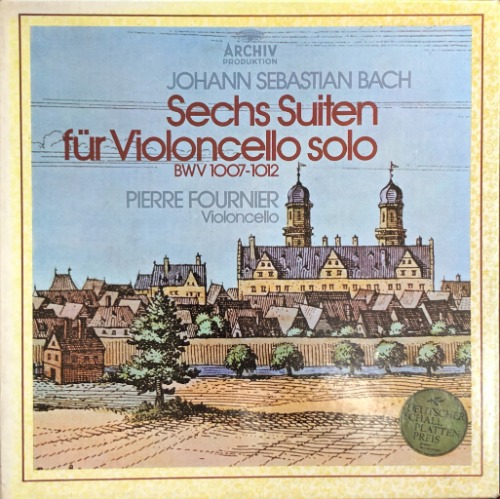 PIERRE FOURNIER - BACH 6개의 무반주 첼로 조곡 BWV 1007-1012 (3LP/BOX)