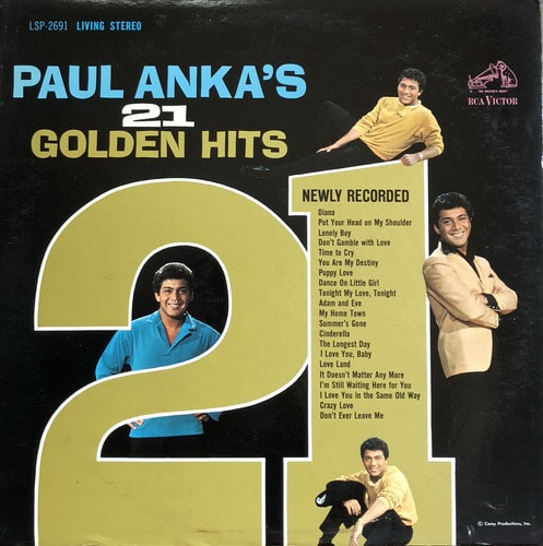 PAUL ANKA - 21 GOLDEN HITS