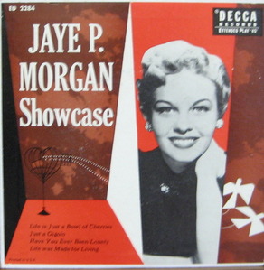 JAYE P. MORGAN - SHOWCASE &quot;RARE! (7인지/45RPM EP)