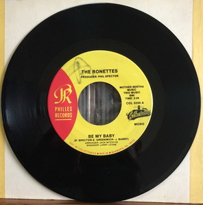 THE RONETTES - BE MY BABY (7인지 싱글/45rpm)