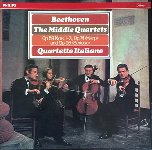 QUARTETTO ITALIANO - BEETHOVEN String Quartets (Middle) 4중주집 (3LP/BOX)