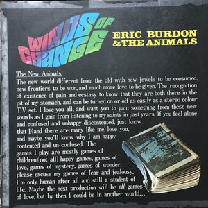 ERIC BURDON &amp; THE ANIMALS - WIND OF CHANGE (해설지)