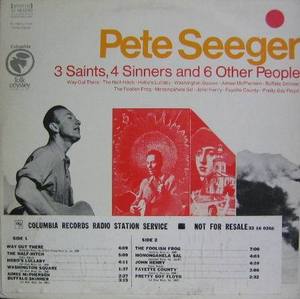 PETE SEEGER - 3 Saints, 4 Sinners and 6 Other People