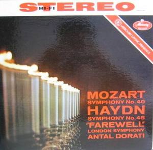 ANTAL DORATI conducting THE LONDON SYMPHONY ORCHESTRA - MOZART Symphony No.40 in G minor / HAYDN Symphony No.45 (&quot;Farewell&quot;)