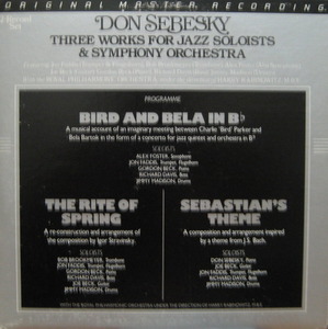 DON SEBESKY - Three Works For Jazz Soloists (2LP) &quot;MFSL MOBILE FIDELITY SOUND&quot;